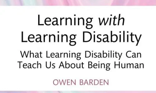 Book cover Learning with Learning Disability: what learning disability can teach us about being human.