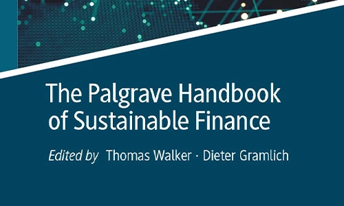 Book cover The Palgrave Handbook of Sustainable Finance.