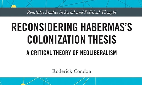 Book cover Reconsidering Habermas's Colonization Thesis: A Critical Theory of Neoliberalism.