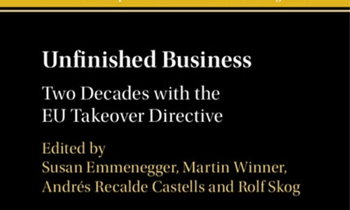 Book cover Unfinished Business? Two Decades with the EU Takeover Directive.