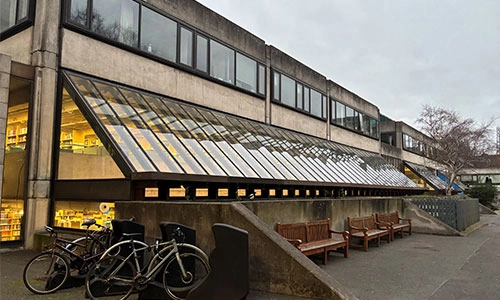 Arts Building with bicycles
