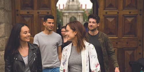 Students at Front Gate