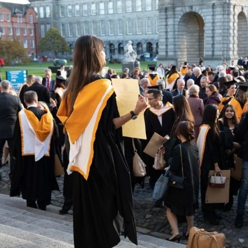 Graduates at Trinity College Dublin