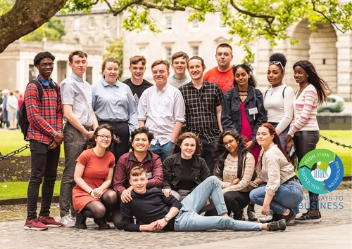 Students from the Pathway to Business course