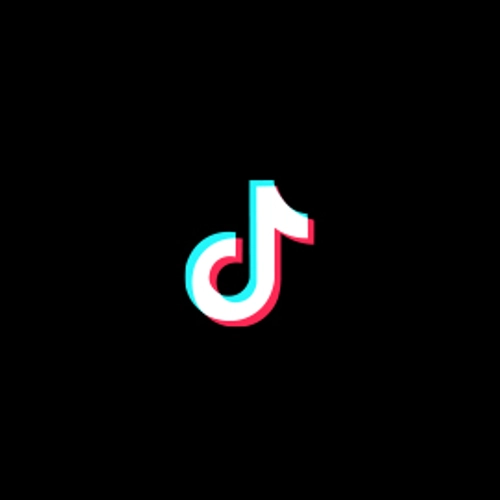 TikTok logo - white icon on black background