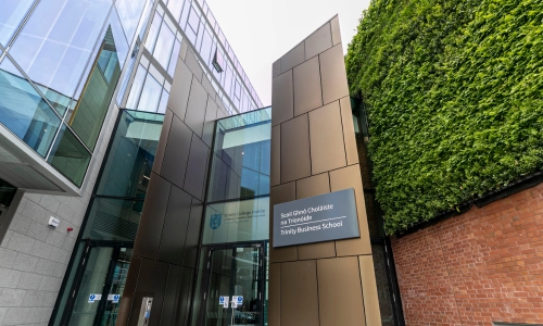 entrance to TCD Business school