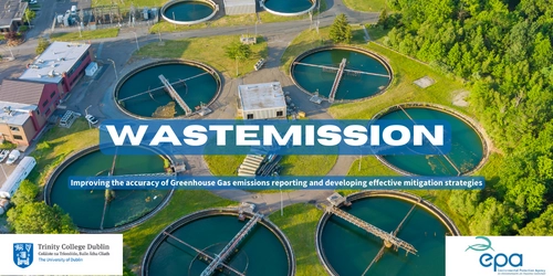 Image of a water treatment facility with the words WASTEMISSION