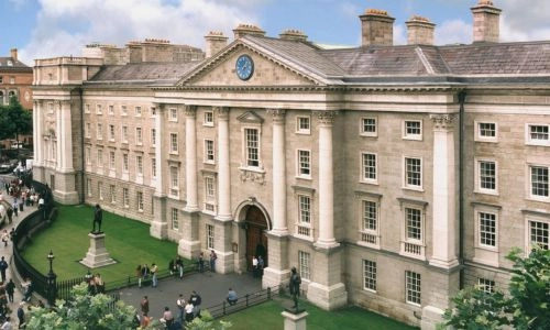 The Front Facade of Trinity College Dublin