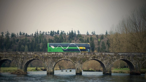 A Hybrid Bus on a bridge