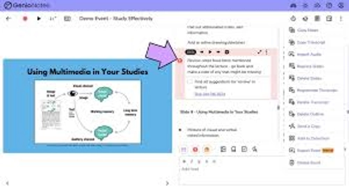 a desktop view of the genio interface