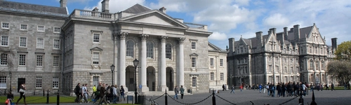 Trinity College Dublin Front Square Large Building