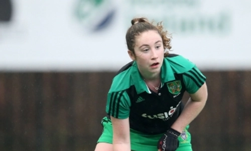 Erica Markey playing hockey