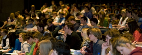 Trinity College Dublin Students in a Lecture Hall