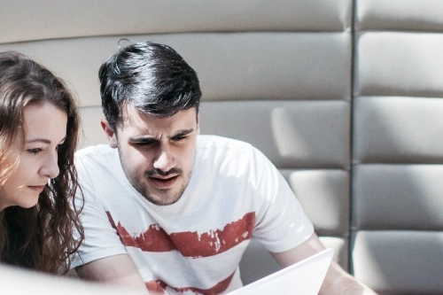 Students working together on a project