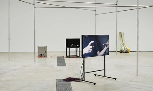 visual art exhibit in a gallery