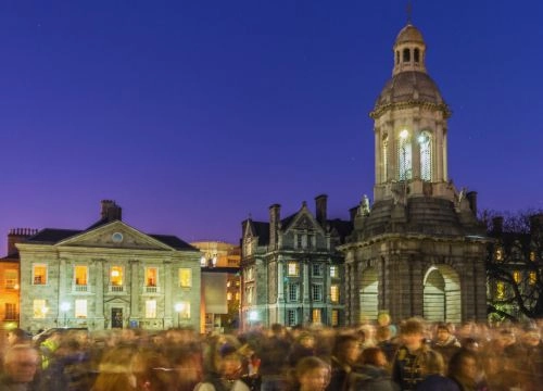 Trinity Campus at night