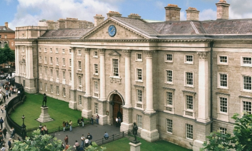 The Front Facade of Trinity College Dublin