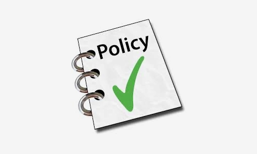 Policy with a tickbox ticked