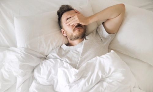 A person with hangover