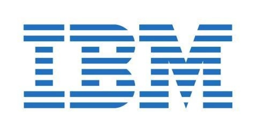 IBM Logo Blue on White Background