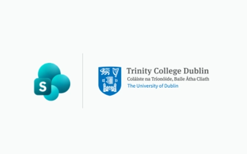 Image of SharePoint and Trinity logo side by side