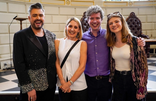 Gemma Cox, Michael Fry and James Patrice, with Rachel Hoare.