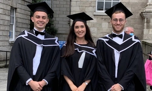 Three graduating law students