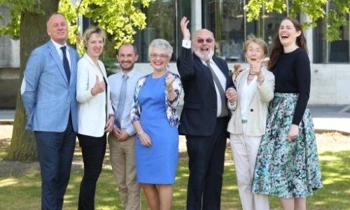 Some members of the Law School with friends