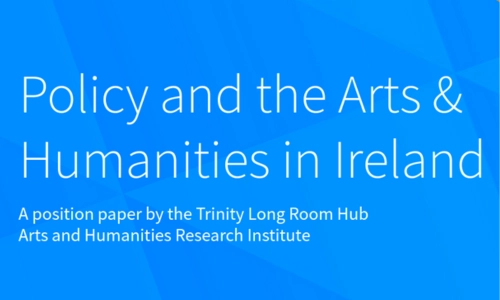 Graphic - white text on blue background