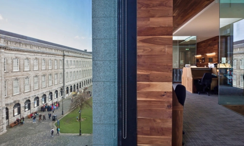 View of old library from long room hub office