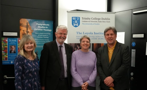 Two Loyola Scholarship Awardees and 2 Loyola personnel