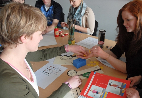 Undergraduate occupation therapy students in class