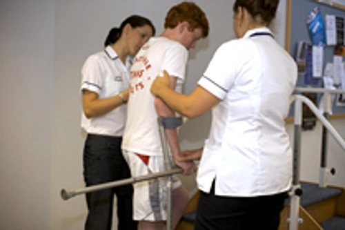students giving physio