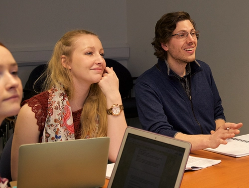Students in a lecture