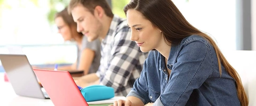 students in lecture theatre