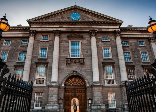 Front entrance of Trinity College Dublin.