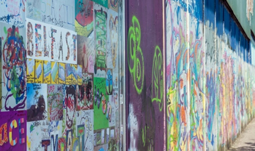 Graffiti wall in Belfast