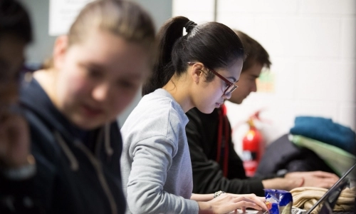 MSc in Statistics and Sustainability students in a lecture.