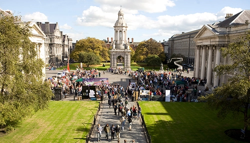 Trinity Front Square at the Campanile