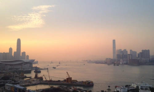 Hong Kong at sunset