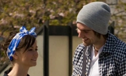 Two students talking