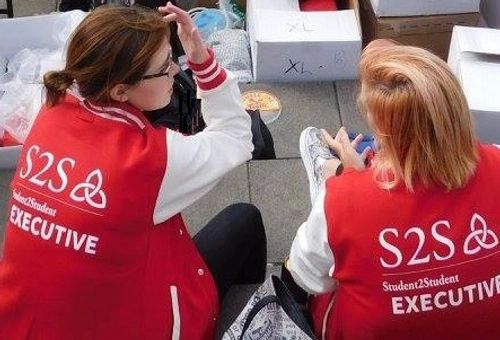 Two members of the Student2Student Executive