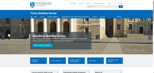 Website screenshot - disAbility Service