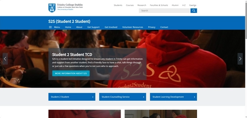 Website screenshot -  S2S