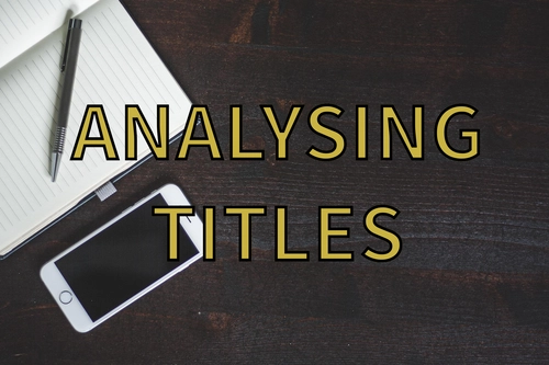 Analysing titles