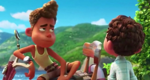 Animated characters from Disney's 