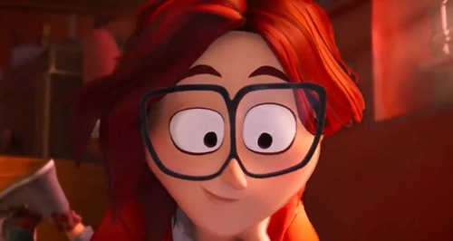 Picture of animated charachter Katie Mitchell from The Mitchells vs the Machines (Netflix movie).