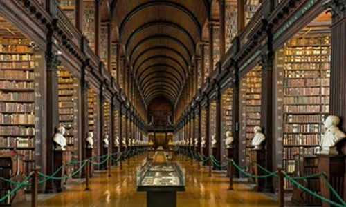 The Long Room in Trinity College Dublin