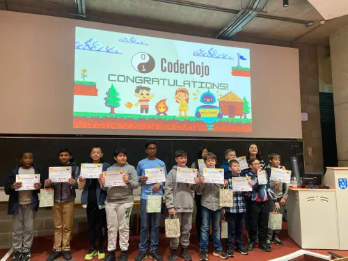Students with certificates