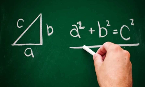 Equation on a chalk board